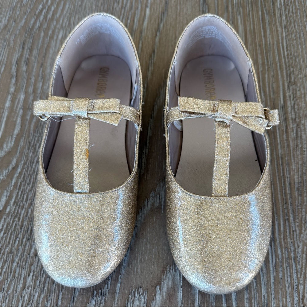 Gold Glitter Dress Shoes